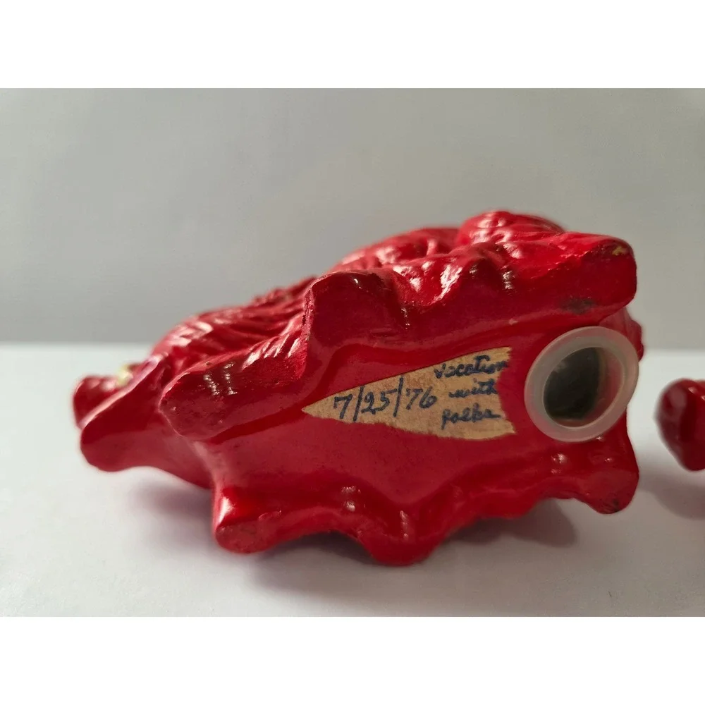 Vintage Arkansas Razorbacks Red Boar Salt and Pepper Shakers Set Made in Japan